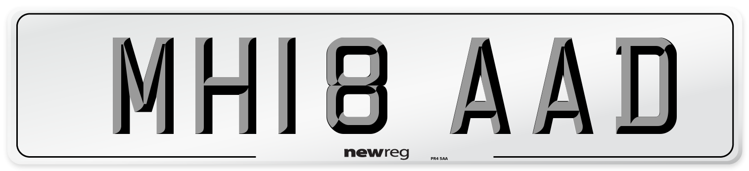 MH18 AAD Number Plate from New Reg